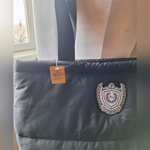 Victoria's Secret Pink tote bag black NWT - Picture 3 of 5